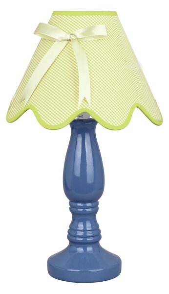 CLX Stolní dětská lampa VENTIMIGLIA, 1xE27, 60W, modrozelená