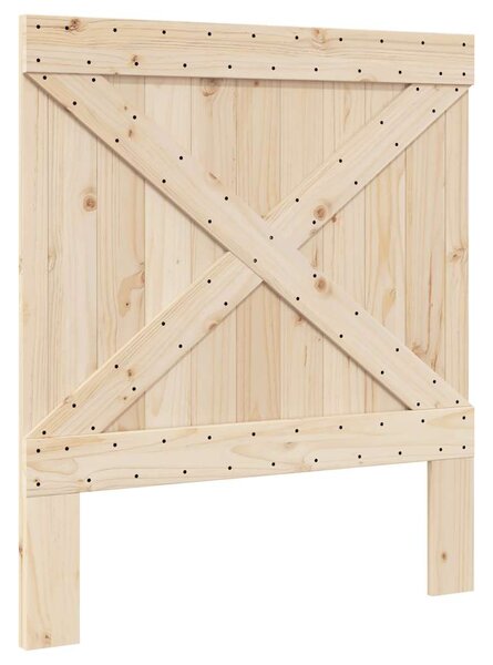 Rám postele s čelem 90 x 200 cm masivní borové dřevo 3281568