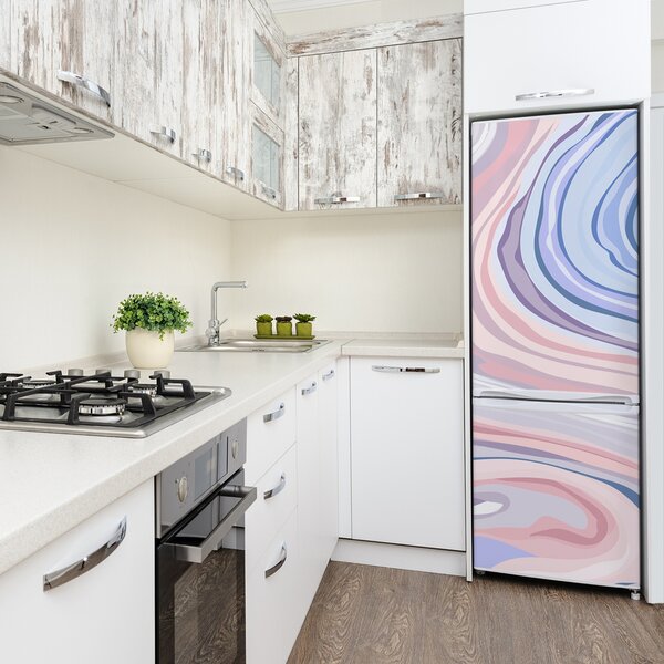 Nálepka na ledničku Abstraktní vlny FridgeStick-70x190-f-98856665