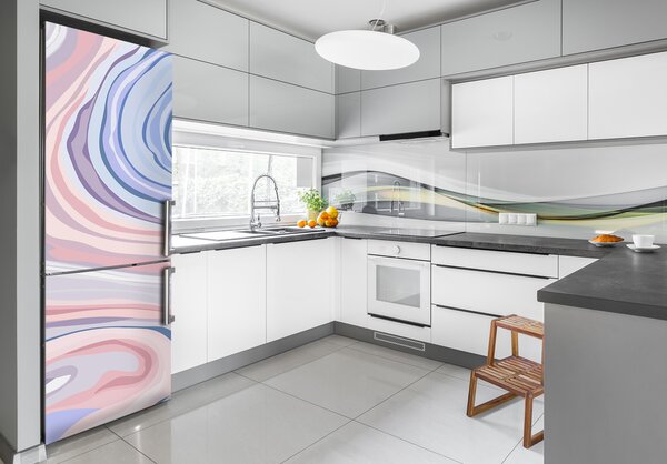 Nálepka na ledničku Abstraktní vlny FridgeStick-70x190-f-98856665