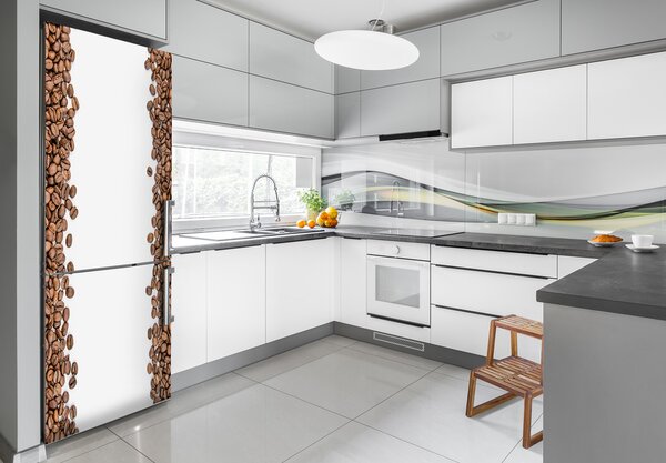 Nálepka na ledničku samolepící Zrnka kávy FridgeStick-70x190-f-98900337