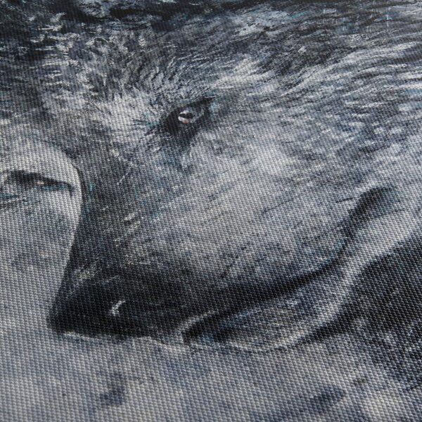 Obraz - Kreslený vlk (210x100 cm)