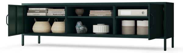 TV stolek XL ROSARIA 1700 x 400 x 500, lahvově zelený
