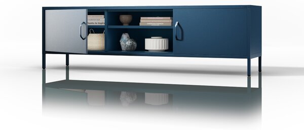 TV stolek XL ROSARIA 1700 x 400 x 500, tmavě modry