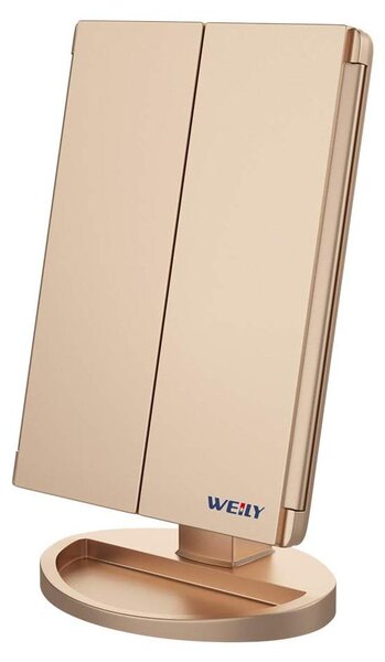 WEILY LED zrcadlo do líčení s 3x zvětšením, napájené přes USB