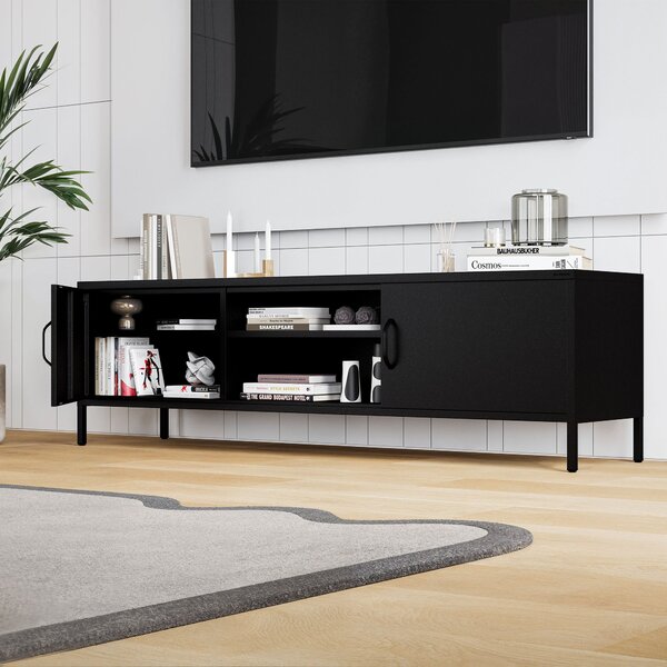 TV stolek XL ROSARIA 1700 x 400 x 500, černý