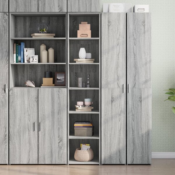 Skříň highboard šedá sonoma 40 x 41 x 185 cm kompozitní dřevo 3281671
