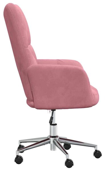Relaxační křeslo růžové samet 328165