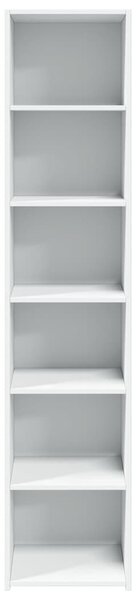 Skříň highboard bílá 40 x 41 x 185 cm kompozitní dřevo 3281666