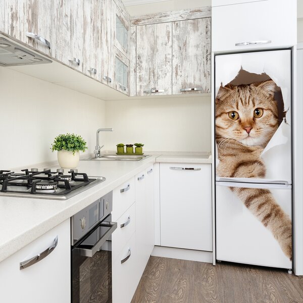 Samolepící nálepka na ledničku stěnu Kočka FridgeStick-70x190-f-52539512