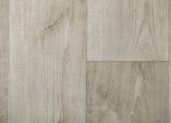Breno PVC STUDIO CASA Tavel 523 – světle šedé dřevo, šíře 400 cm