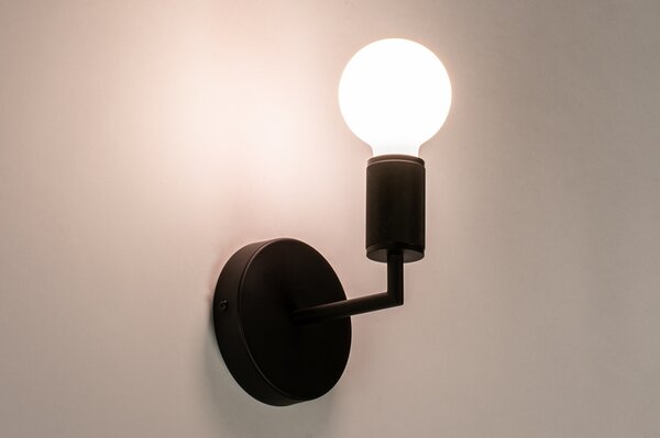 Nástěnné svítidlo na schodiště Bulb Ave Black (LMD)