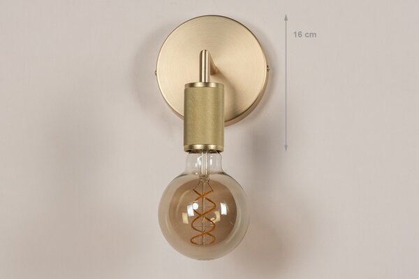 Nástěnné svítidlo do ložnice Bulb Ave Gold (LMD)