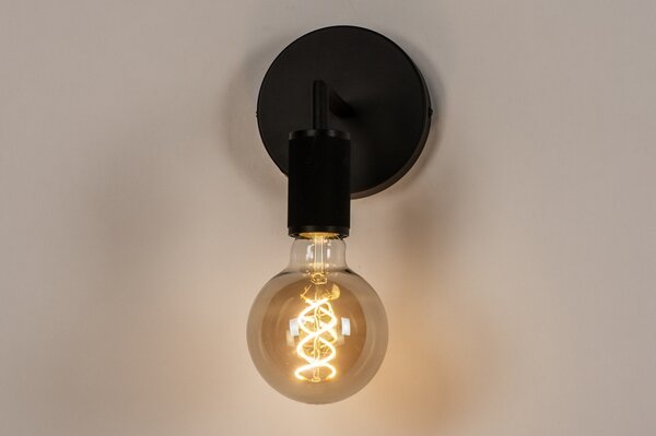 Nástěnné svítidlo na schodiště Bulb Ave Black (LMD)