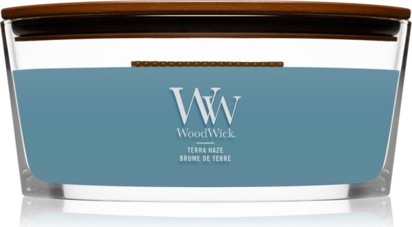 Woodwick Terra Haze vonná svíčka s dřevěným knotem (hearthwick) 453 g