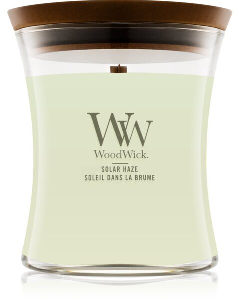 Woodwick Solar Haze vonná svíčka s dřevěným knotem 275 g