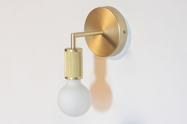 Nástěnné svítidlo do ložnice Bulb Ave Gold (LMD)