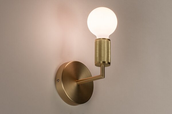Nástěnné svítidlo do ložnice Bulb Ave Gold (LMD)