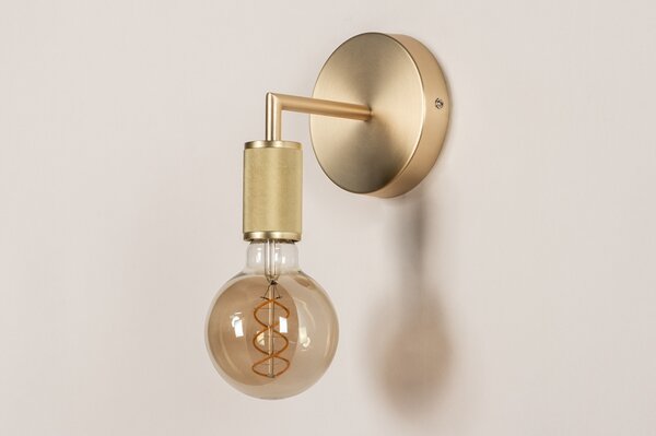 Nástěnné svítidlo do ložnice Bulb Ave Gold (LMD)