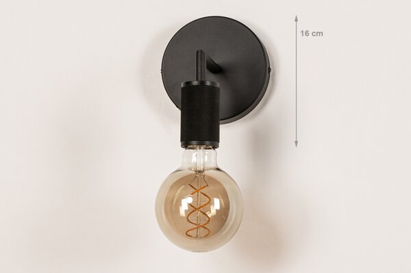 Nástěnné svítidlo na schodiště Bulb Ave Black (LMD)