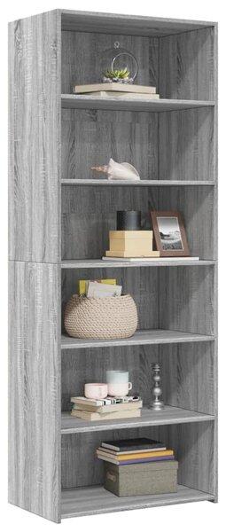 Skříň highboard šedá sonoma 70 x 41 x 185 cm kompozitní dřevo 3281692