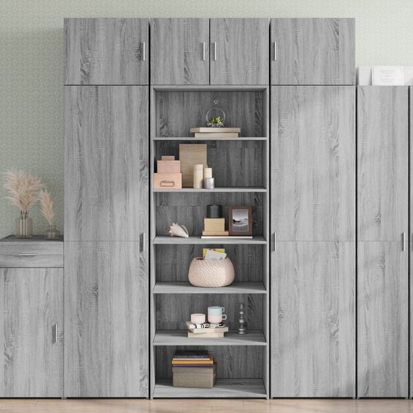 Skříň highboard šedá sonoma 70 x 41 x 185 cm kompozitní dřevo 3281692