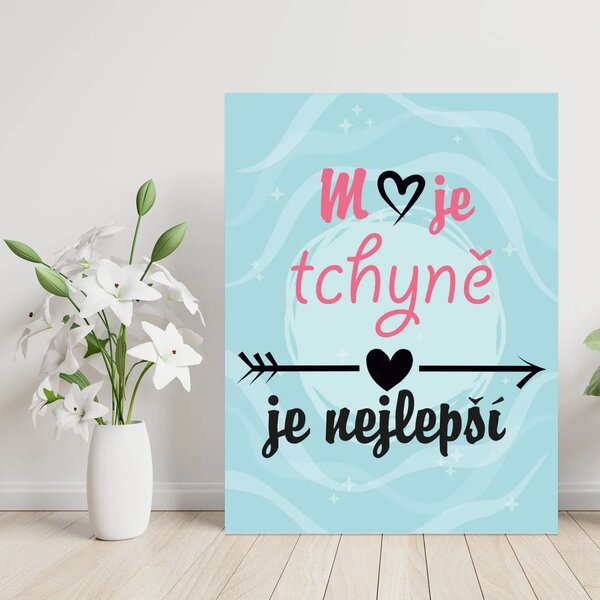 Sablio Dárková cedulka Moje tchyně je nejlepší: 30x40 cm