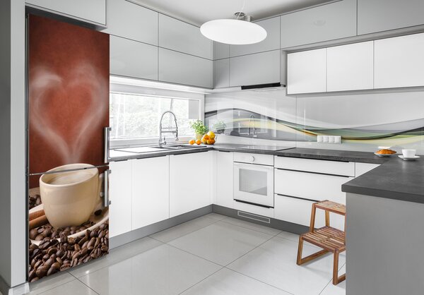 Nálepka na ledničku fototapeta Aromatická káva FridgeStick-70x190-f-54277714