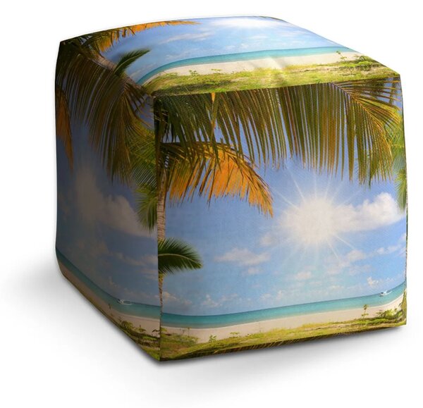 Sablio Taburet Cube Pláž - 40x40x40 cm
