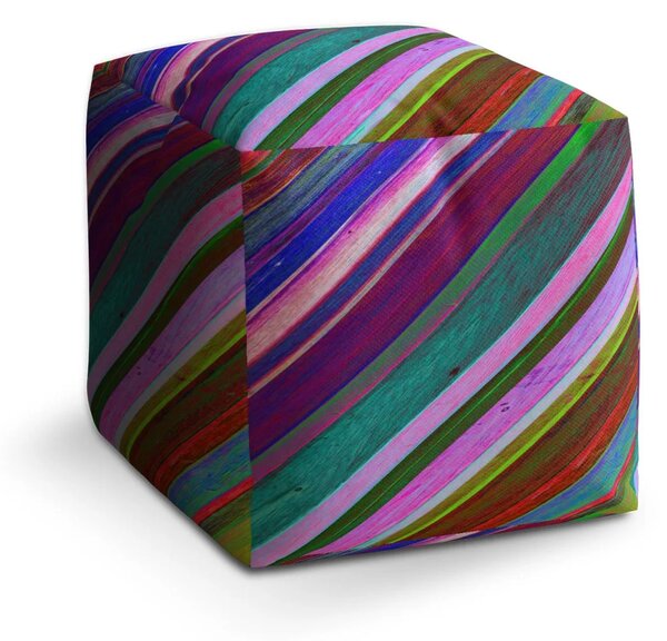 Sablio Taburet Cube Nabarvené dřevo - 40x40x40 cm