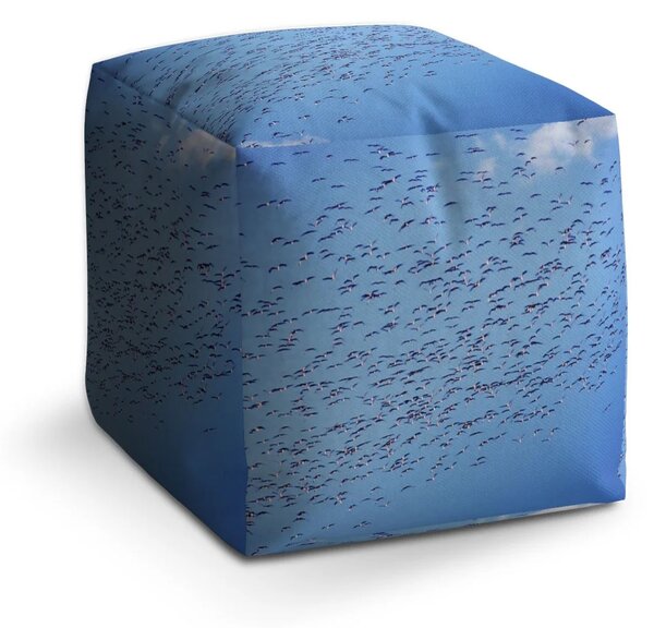 Sablio Taburet Cube Hejno ptáků - 40x40x40 cm