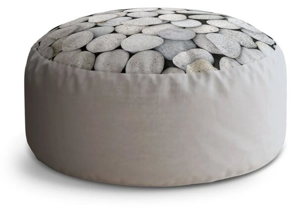 Sablio Taburet Circle Oblázky: 38x48 cm