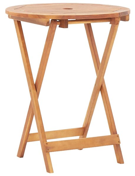 3dílný bistro set antracitový textil a masivní dřevo 3281749