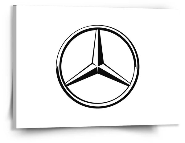 Sablio Obraz Logo 1 Bílá - 150x110 cm