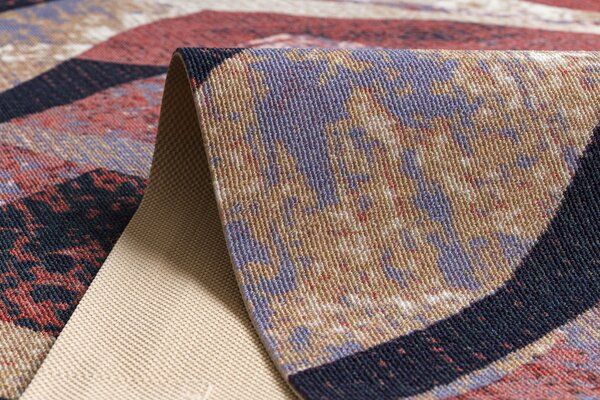 Associated Weavers Běhoun pogumovaný DIGITAL - WEAVES Moderní béžový růžový Šíře: 65 cm