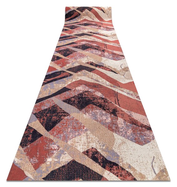 Associated Weavers Běhoun pogumovaný DIGITAL - WEAVES Moderní béžový růžový Šíře: 65 cm