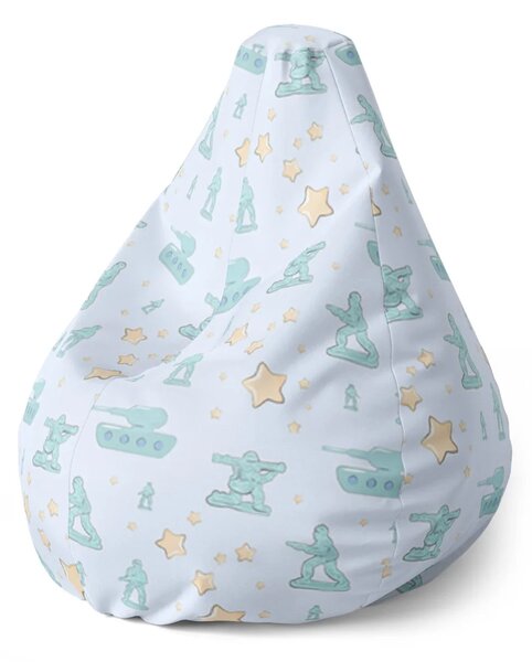Sablio Sedací vak Pear Dětské tanky - 70 x 95 x 15 cm