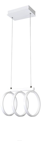 PLX LED závěsné moderní osvětlení nad jídelní stůl FLETCHER, 34W, teplá bílá, bílé 308405