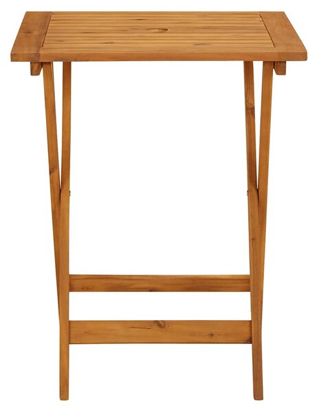 3dílný bistro set antracitový textil a masivní dřevo 3281809