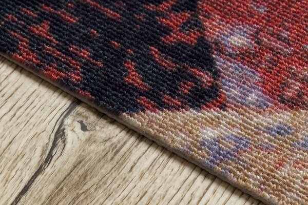 Associated Weavers Běhoun pogumovaný DIGITAL - WEAVES Moderní béžový růžový Šíře: 65 cm