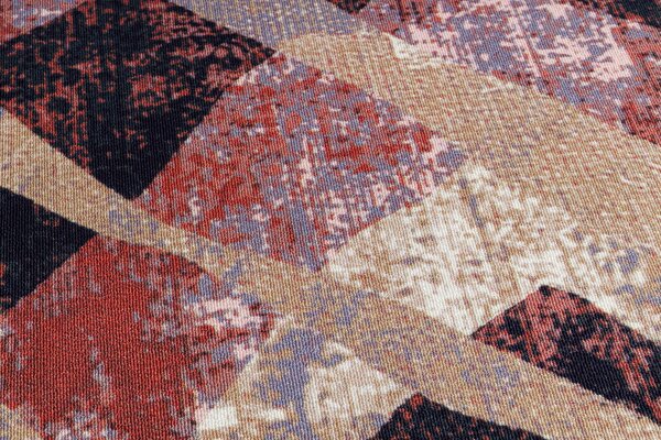 Associated Weavers Běhoun pogumovaný DIGITAL - WEAVES Moderní béžový růžový Šíře: 65 cm