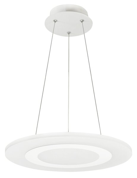 PLX Závěsné moderní LED osvětlení MICHEAL, 17W, denní bílá, 35cm, kulaté, bílé 308634