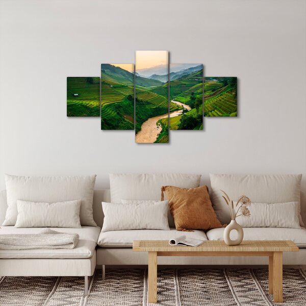 Obraz - Rýžové terasy II. (125x70 cm)