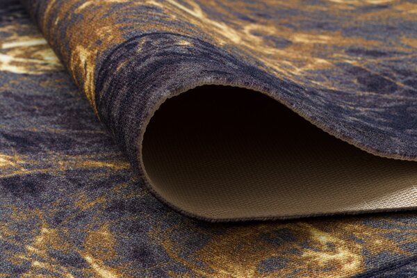 Associated Weavers Běhoun pogumovaný DIGITAL - ROMA Abstraktní zlatý Šíře: 65 cm