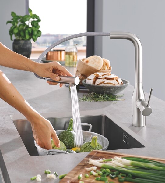 Grohe Essence kuchyňská baterie stojící ušlechtilá ocel 30270DC0