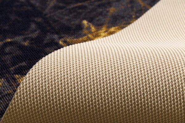 Associated Weavers Běhoun pogumovaný DIGITAL - ROMA Abstraktní zlatý Šíře: 65 cm