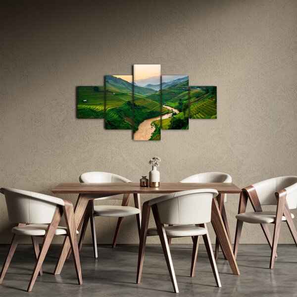 Obraz - Rýžové terasy II. (125x70 cm)
