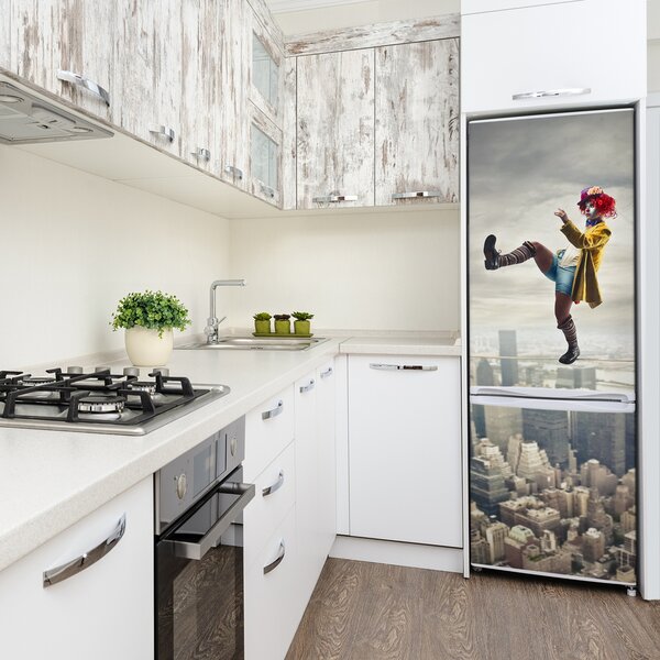 Nálepka fototapeta lednička Šašek na laně FridgeStick-70x190-f-56852638