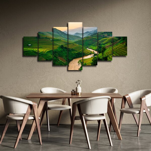 Obraz - Rýžové terasy II. (210x100 cm)