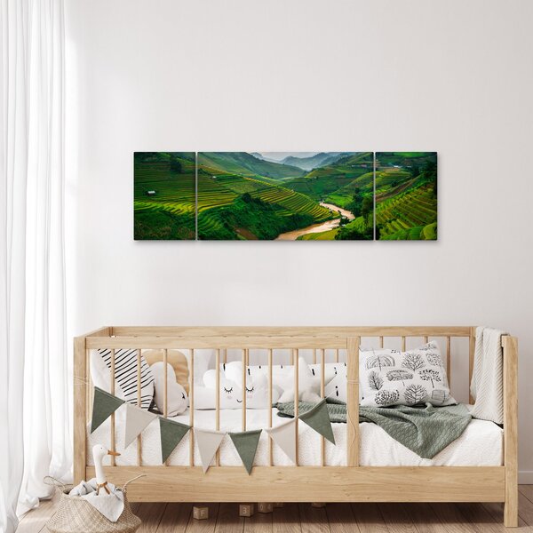 Obraz - Rýžové terasy II. (170x50 cm)